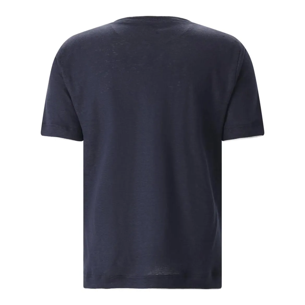 Eleventy T-Shirt aus Leinen blau T-Shirt