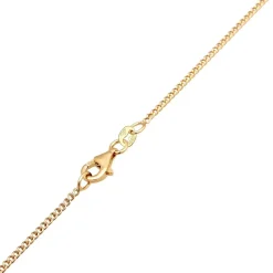 Elli Halskette Buchstabe A Weiß 925 Sterling Silber ver gold Mittellange Halskette