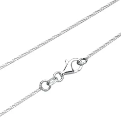 Elli Halskette Herz Liebe Diamant (0.03 ct.) 925 Silber weiss Mittellange Halskette