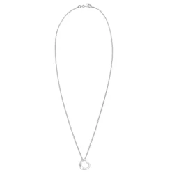 Elli Halskette Herz Liebe Diamant (0.03 ct.) 925 Silber weiss Mittellange Halskette