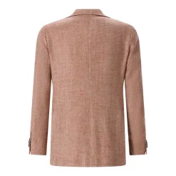 Emanuela Caruso Sakko Aida aus Seidenmix braun Anzugjacke