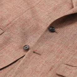 Emanuela Caruso Sakko Aida aus Seidenmix braun Anzugjacke