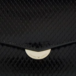Emporio Armani P69 Shoulder Bag Leather Black Crossbody Bag