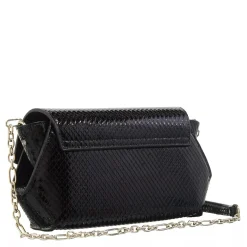 Emporio Armani P69 Shoulder Bag Leather Black Crossbody Bag