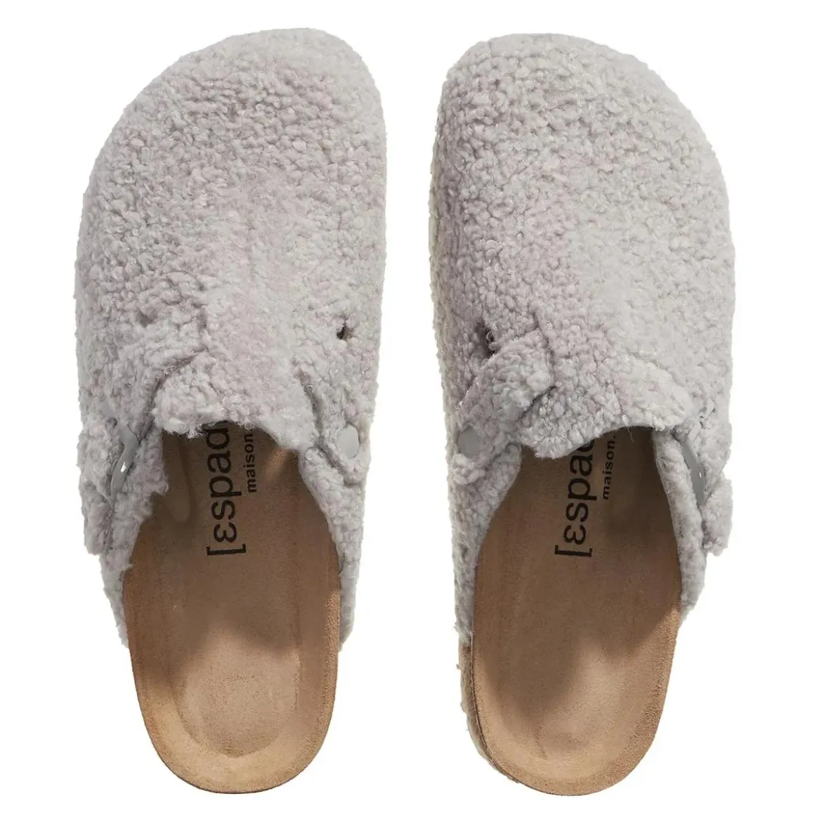 Espadrij l’originale Cloq Curly Gris Hausschuhe
