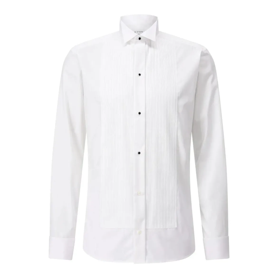 Eton Slim-Fit Twillhemd mit Wing-Kragen Weiß Hemd