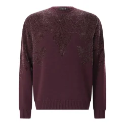Etro Pullover aus Woll-Mix lila Pullover