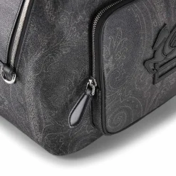 Etro Rucksack mit Paisley-Muster schwarz Rucksack