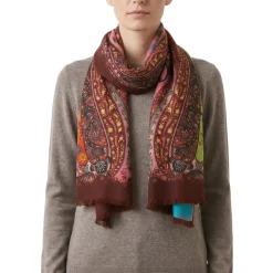 Etro Schal aus Kaschmir pink Leichter Schal