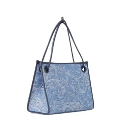 Etro Shopper Eyes mit Jacquardmuster blau Shopper