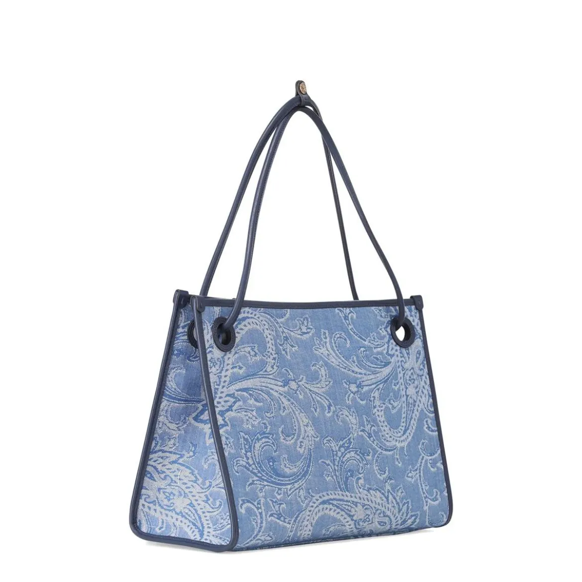Etro Shopper Eyes mit Jacquardmuster blau Shopper
