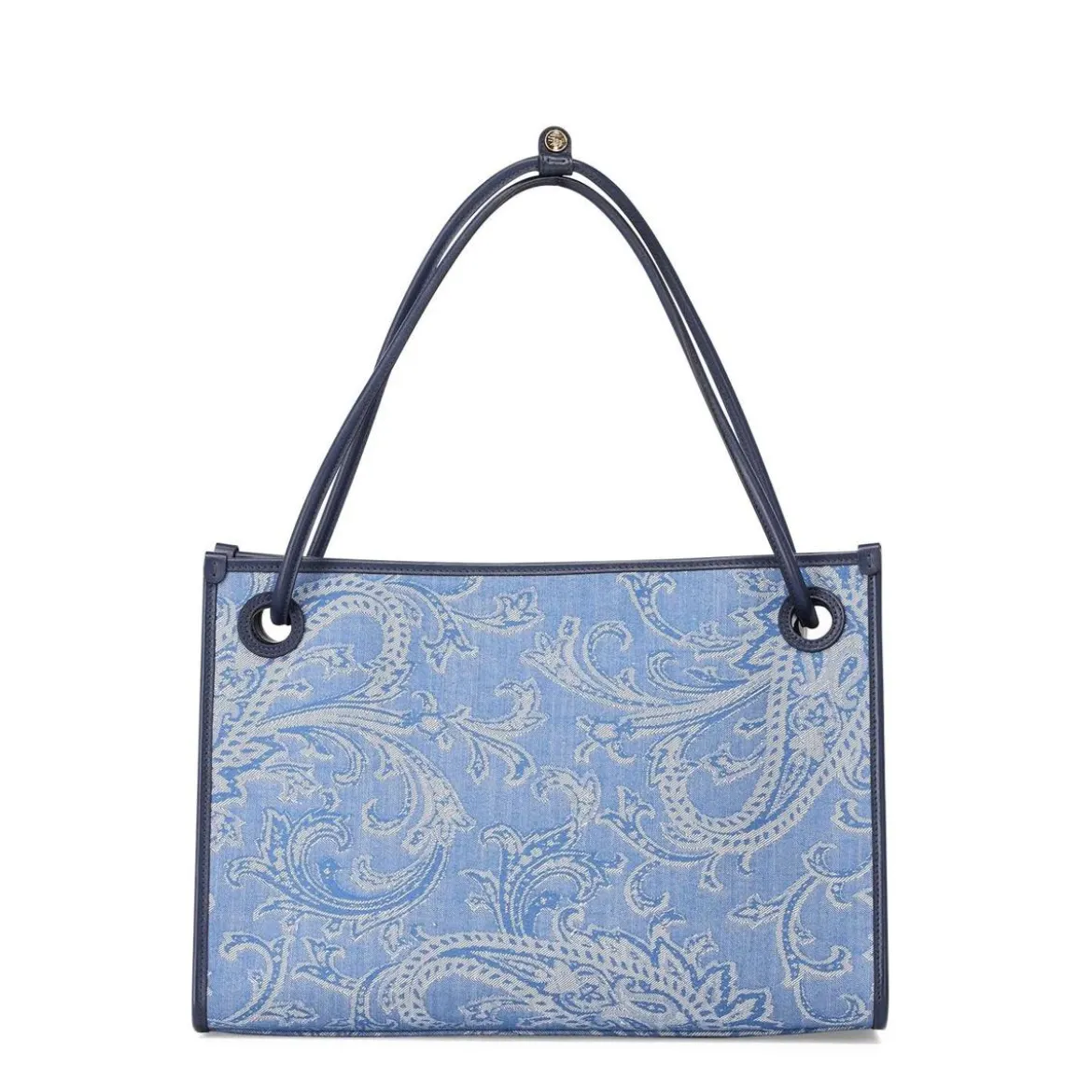 Etro Shopper Eyes mit Jacquardmuster blau Shopper