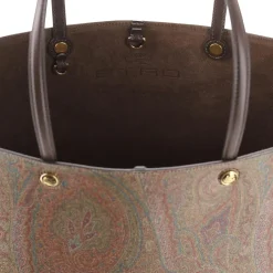Etro Shopper mit Muster braun Shopper