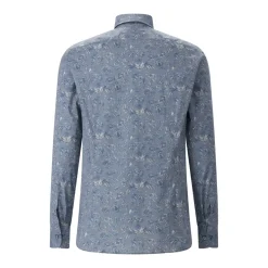 Etro Slim-Fit Hemd aus Baumwoll-Mix blau Hemd