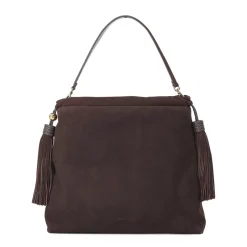 Etro Tasche Kalispera aus Veloursleder braun Schultertasche