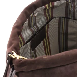 Etro Tasche Kalispera aus Veloursleder braun Schultertasche