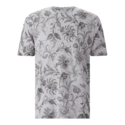 Etro T-Shirt mit floralem Muster grau T-Shirt
