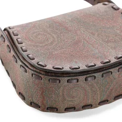Etro Umhängetasche aus Leder braun Crossbody Bag