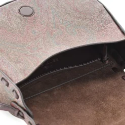 Etro Umhängetasche aus Leder braun Crossbody Bag