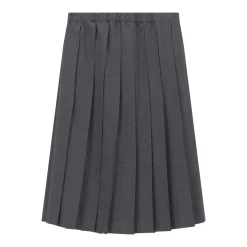 Fabiana Filippi Plissierter Midirock aus Wolle grau Maxirock