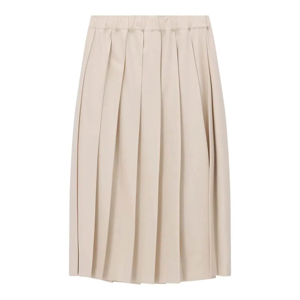 Fabiana Filippi Plissierter Midirock beige Midirock