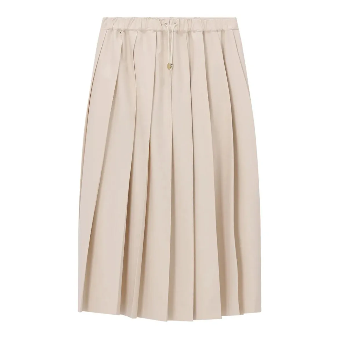 Fabiana Filippi Plissierter Midirock beige Midirock