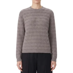 Fabiana Filippi Pullover aus Wolle-Alpaka-Mix grau Pullover