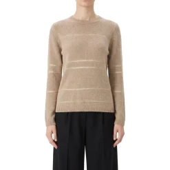 Fabiana Filippi Pullover aus Woll-Mix beige Pullover