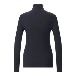 Fabiana Filippi Rollkragenpullover mit Seide & Kaschmir dunkelblau Rollkragenpullover