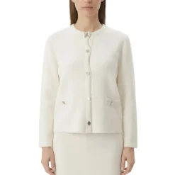 Fabiana Filippi Strickjacke aus Merinowolle weiß Strickjacke