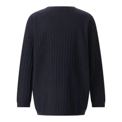 Fabiana Filippi Strickpullover mit Seide & Kaschmir dunkelblau