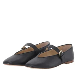 Fabio Rusconi Ballerinas aus Leder schwarz Schnürschuhe