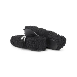 Fabio Rusconi Mary-Jane Ballerinas mit Teddyfell schwarz Schnürschuhe