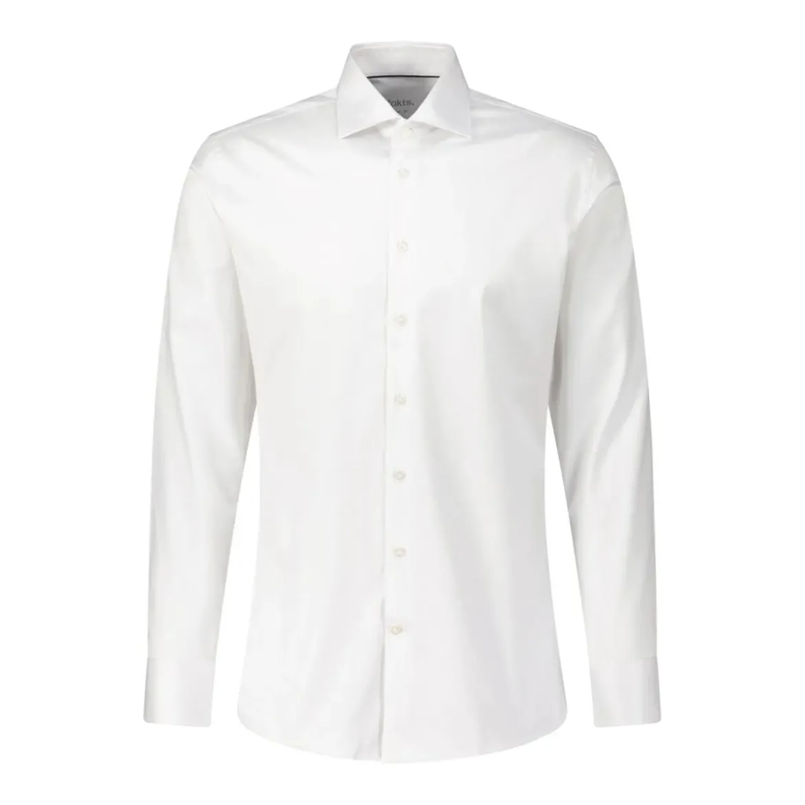 fakts Slim-Fit Hemd aus Baumwolle weiß Hemd