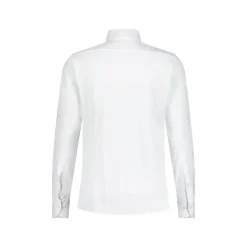 fakts Slim-Fit Hemd aus Jersey Weiß Hemd