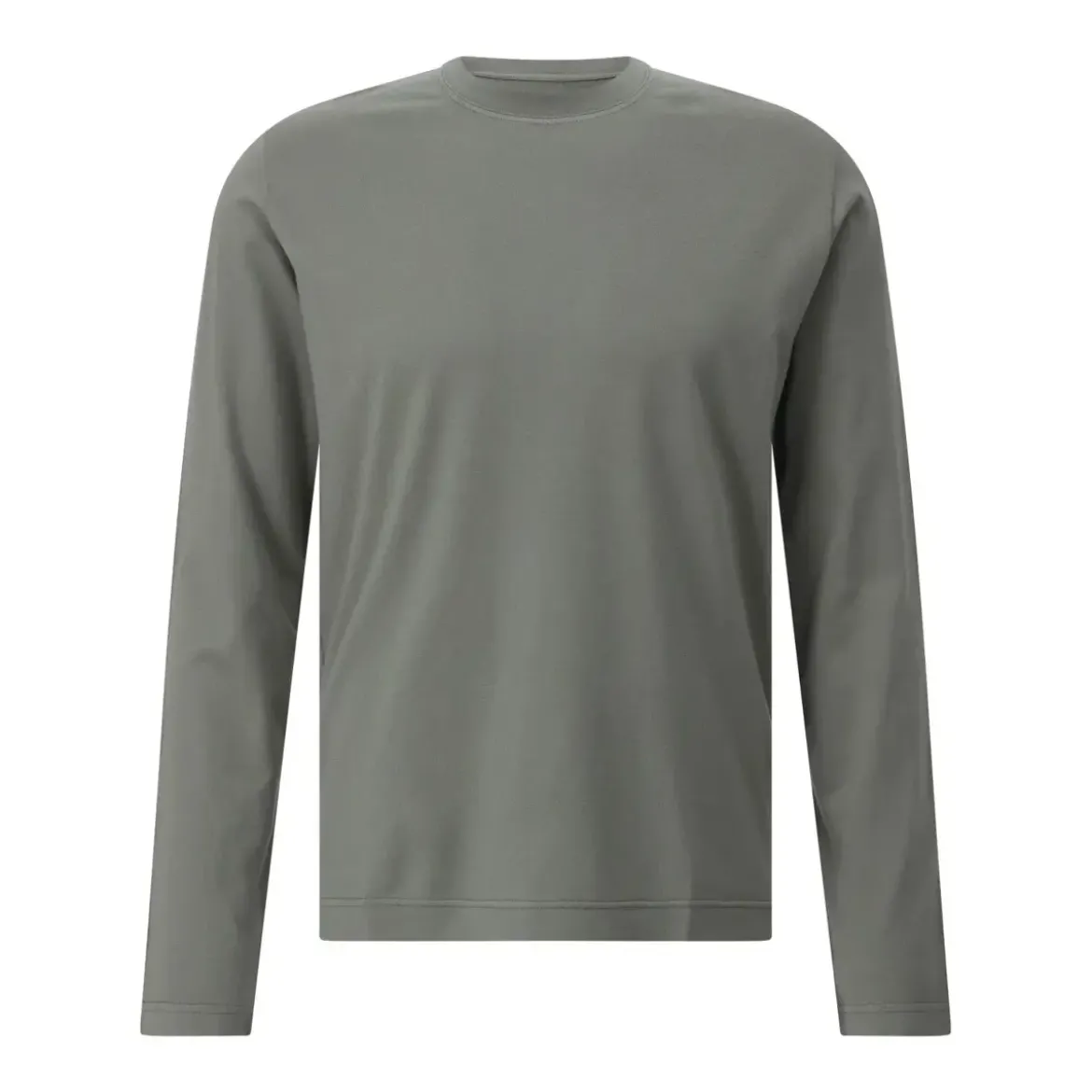 Fedeli Langarmshirt aus Baumwolle Grün Longsleeve