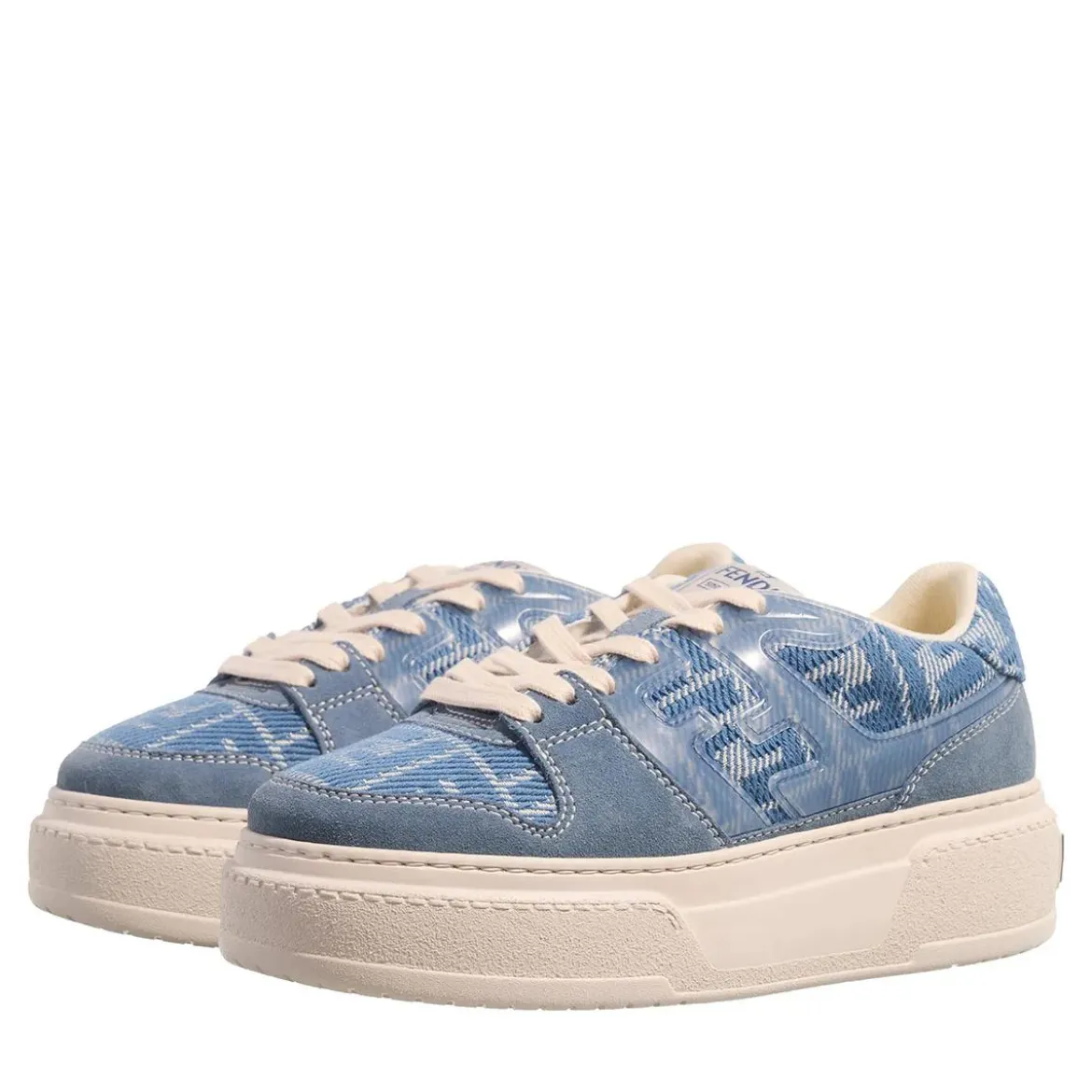Fendi Low Top Sneaker BLue Plateau-Sneaker
