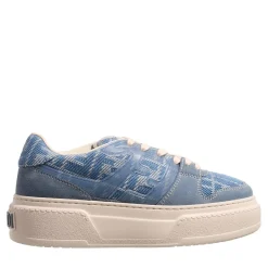Fendi Low Top Sneaker BLue Plateau-Sneaker