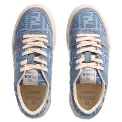 Fendi Low Top Sneaker BLue Plateau-Sneaker