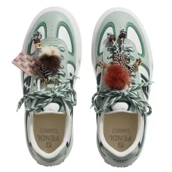 Fendi Match Platform Sneakers Green Plateau-Sneaker