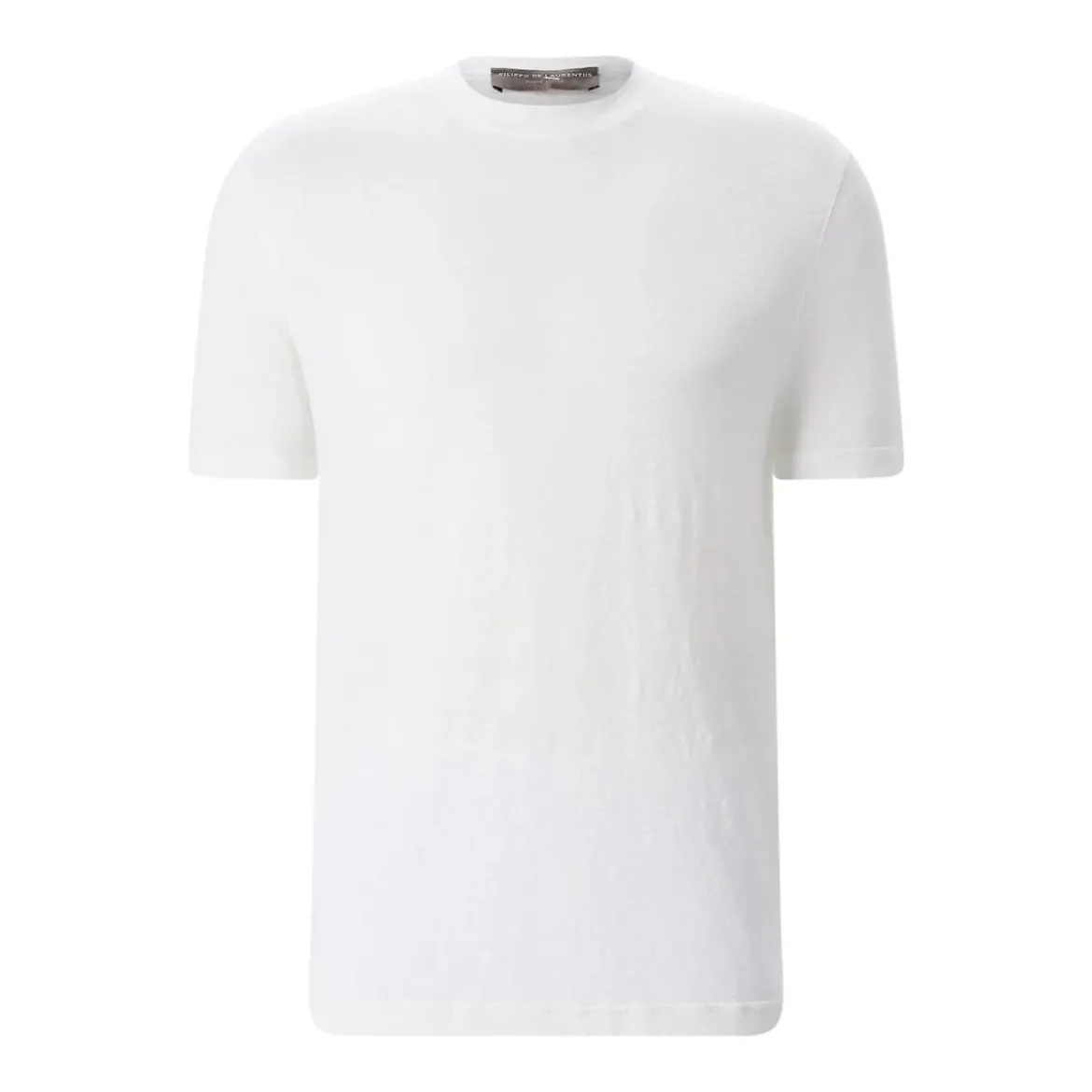 FILIPPO DE LAURENTIIS T-Shirt aus Leinenmix rot T-Shirt