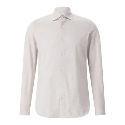 Finamore Hemd Luigi aus Baumwolle & Kaschmir beige Hemd
