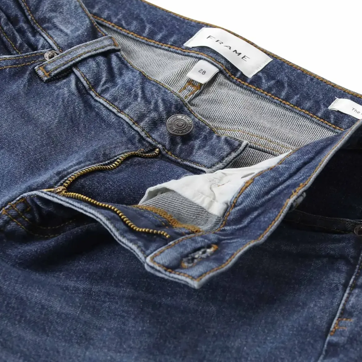 FRAME Bootcut Jeans The Rodeo blau Bootcut-Jeans
