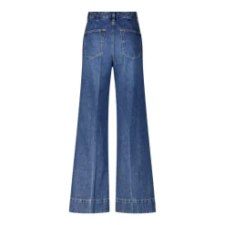 FRAME Flared Jeans The Slice Blau Ausgestellte Jeans