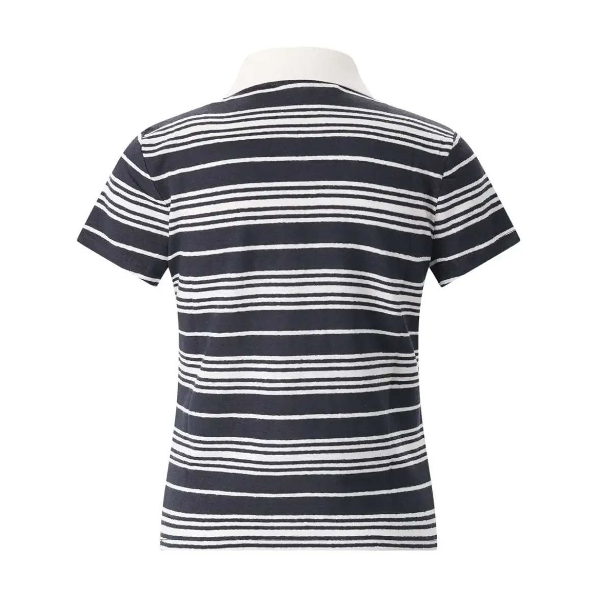 FRAME Gestreiftes Poloshirt dunkelblau Poloshirt