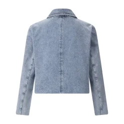 FRAME Kurze Jeansjacke blau Übergangsjacke