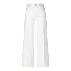 FRAME Weite Jeans Le Slim Palazzo Weiß Wide Leg Jeans