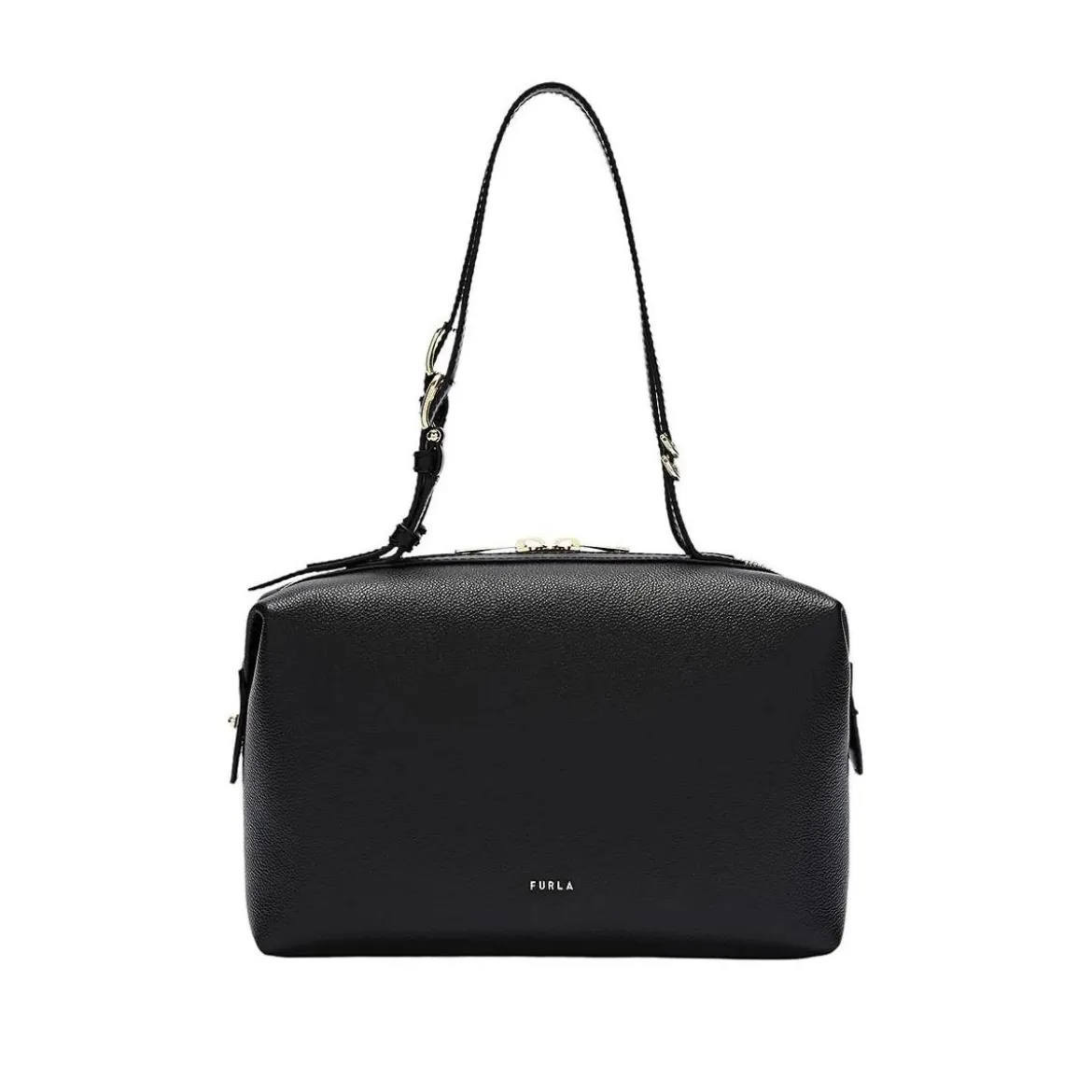 Furla Furla Double M Boston Bag Nero Schultertasche