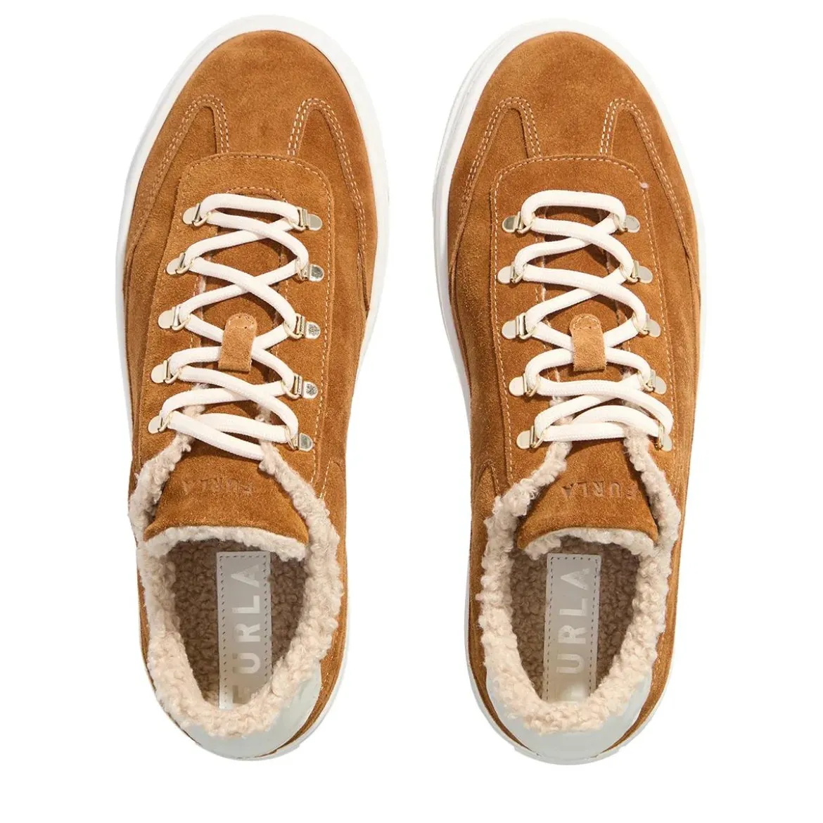 Furla Furla Enjoy Lace-Up Sneaker T.20 Brandy+Marshmallow Low-Top-Sneaker