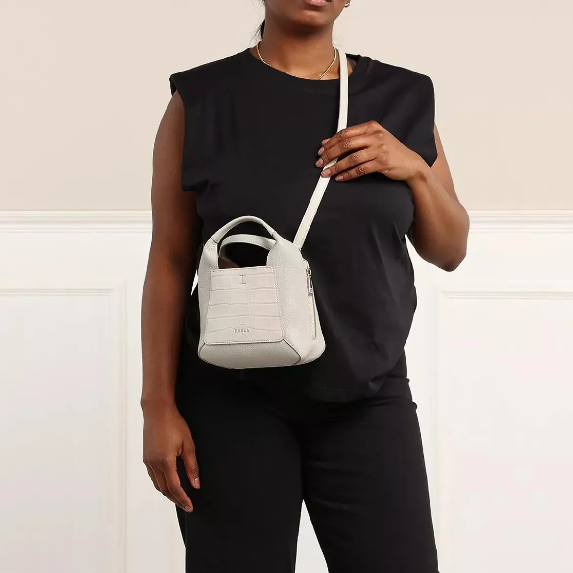 Furla Furla Gilda Mini Tote Perla E Crossbody Bag